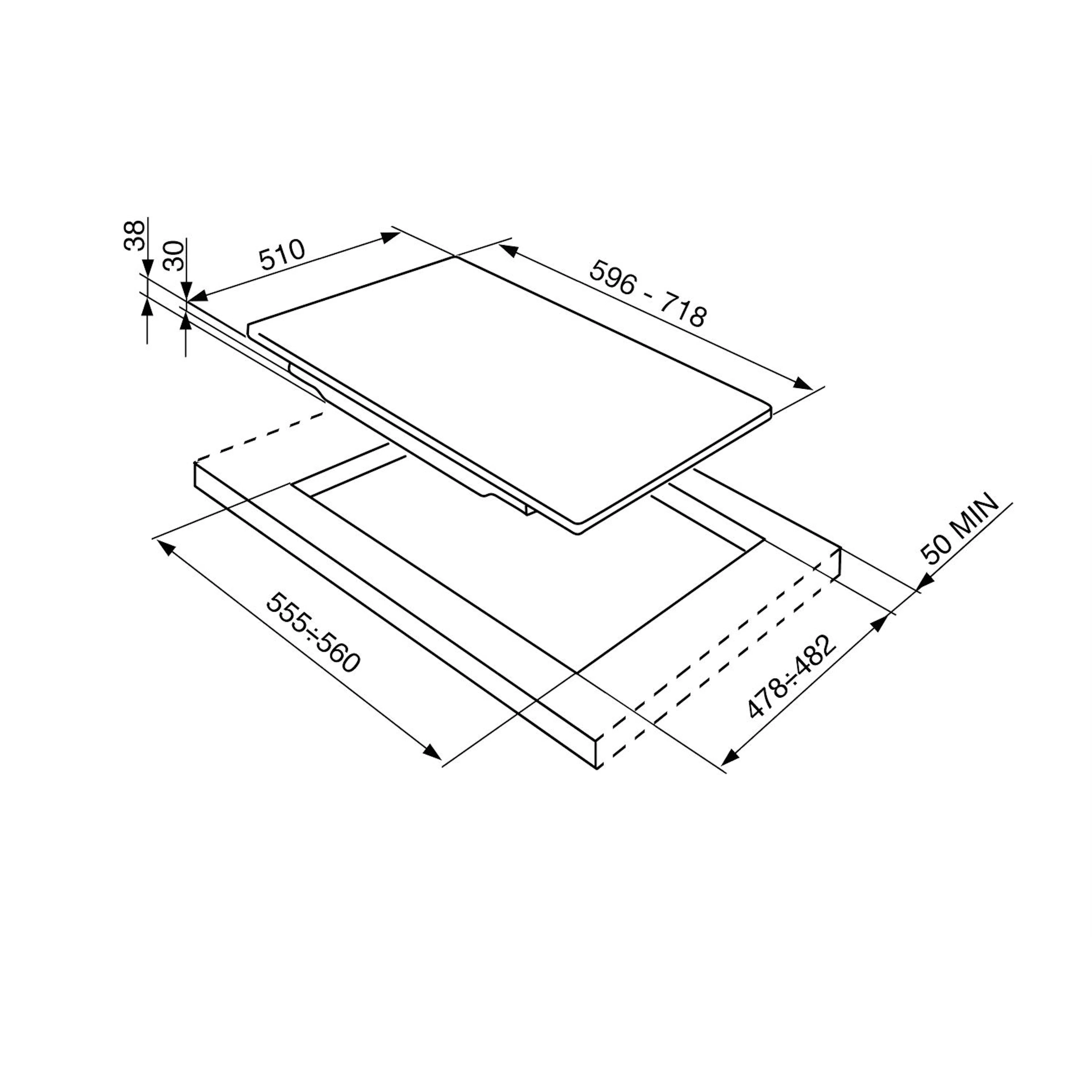 Gashäll Smeg Piano Design P64ES