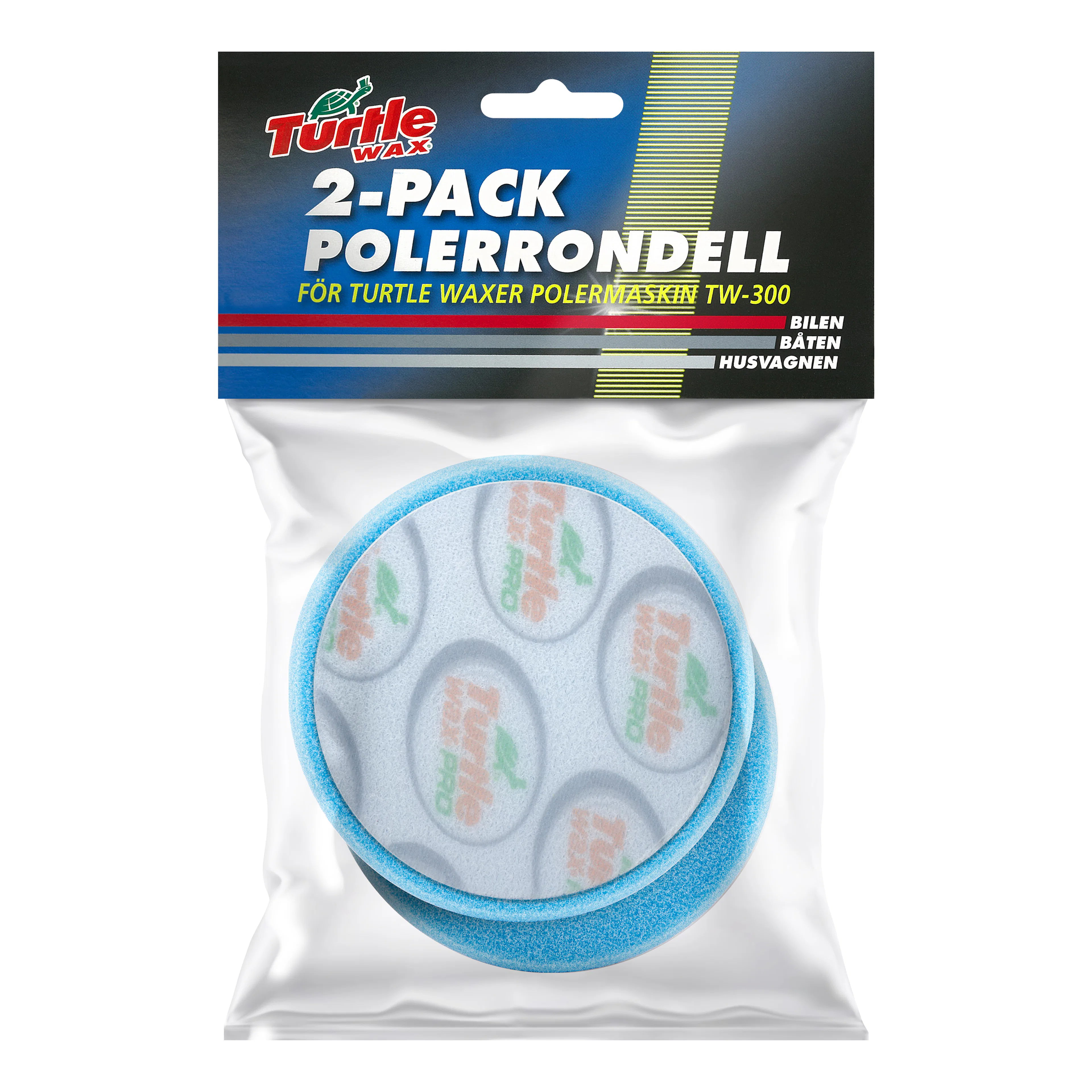Polerrondell Turtle Wax Blå 100mm 2-pack