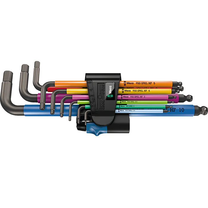 Insexnyckelsats Wera 950/9 Hex Plus Multicolour Hf 1 Metrisk