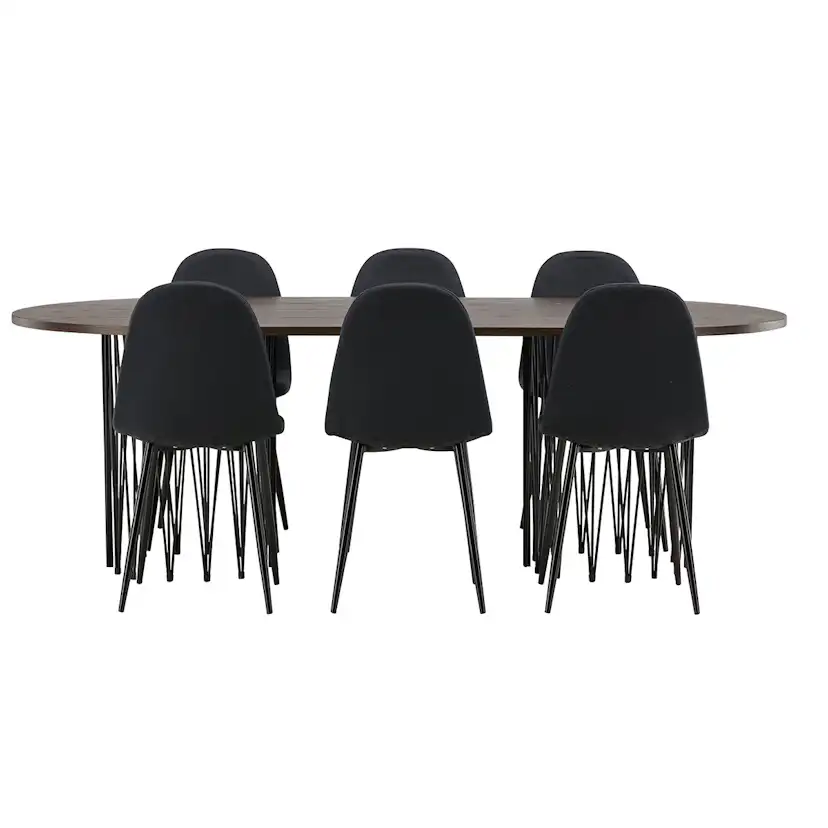 Matgrupp furniture/fashion Stone med 6 Polar Stolar