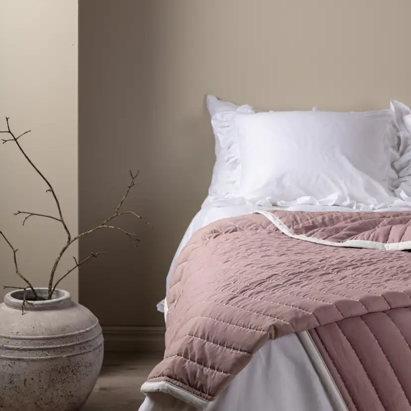 Juni Bedspread Microfiber - Light pink / - 180*260 Ljusrosa, Mått: 260x180 cm