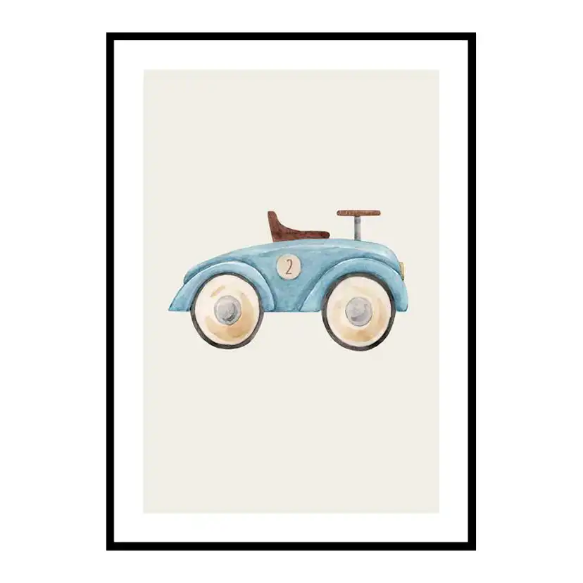 Poster Gallerix Blue Toy Car
