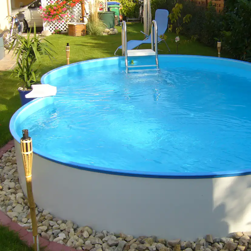 Stålväggspool Planet Pool Premium inkl Stege & Tillbehör