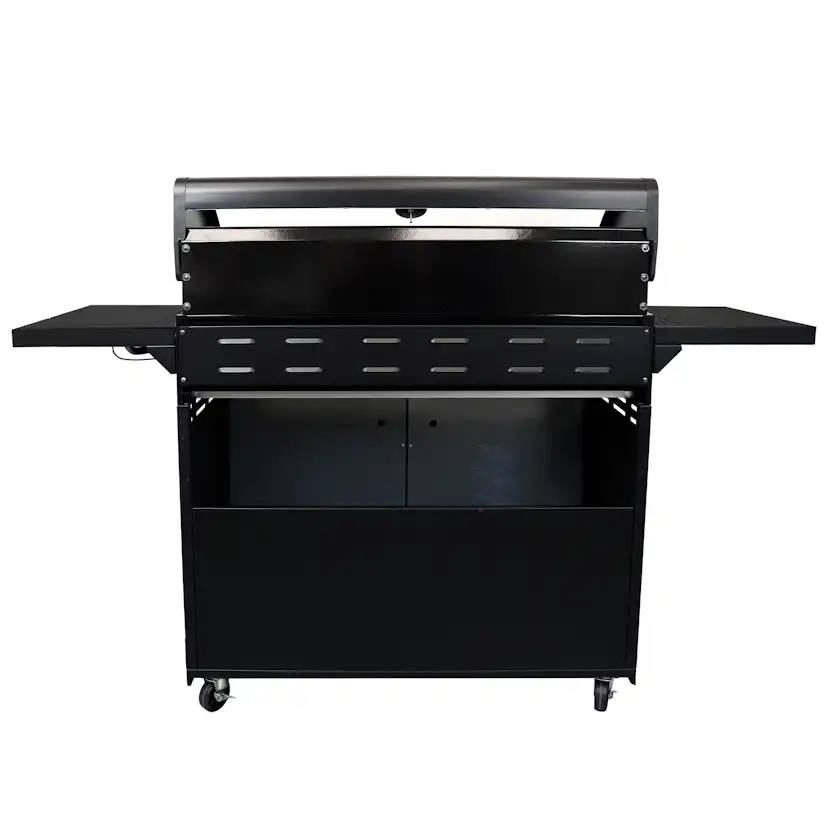 Gasolgrill Kobe 6+1 Brännare Svart Med Gaslock
