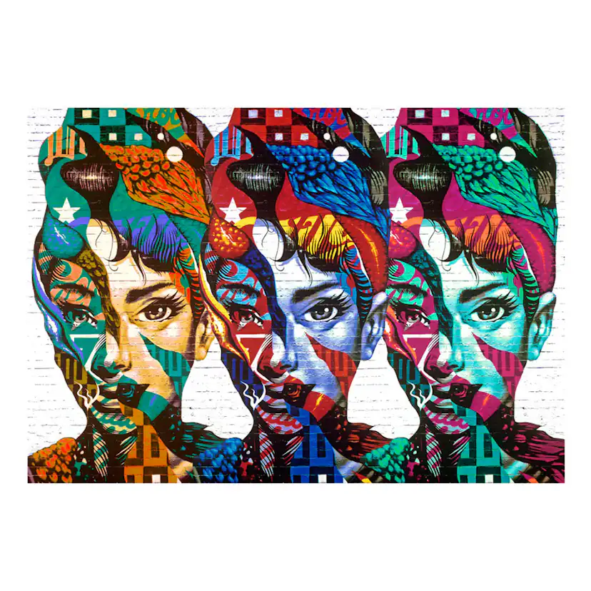 Fototapet Arkiio Colorful Faces