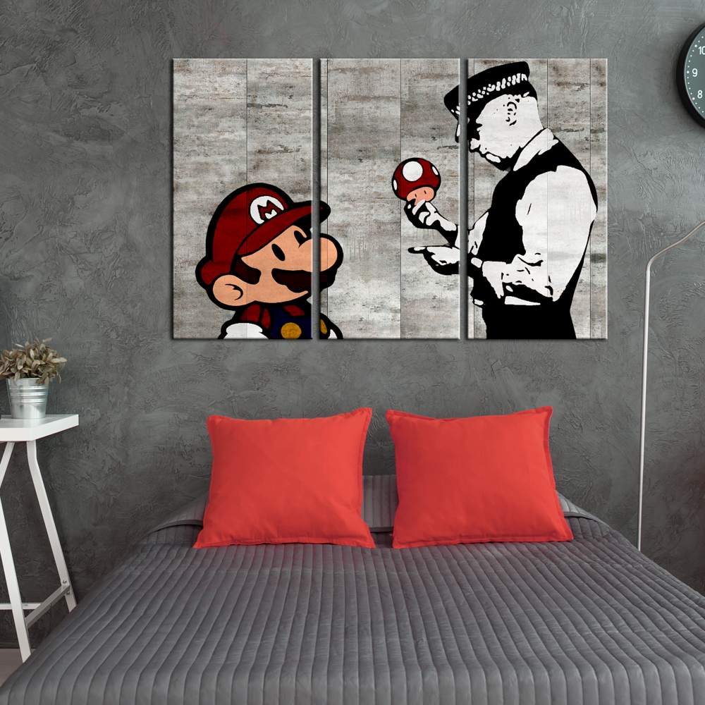 Tavla Arkiio Banksy Mario Bros
