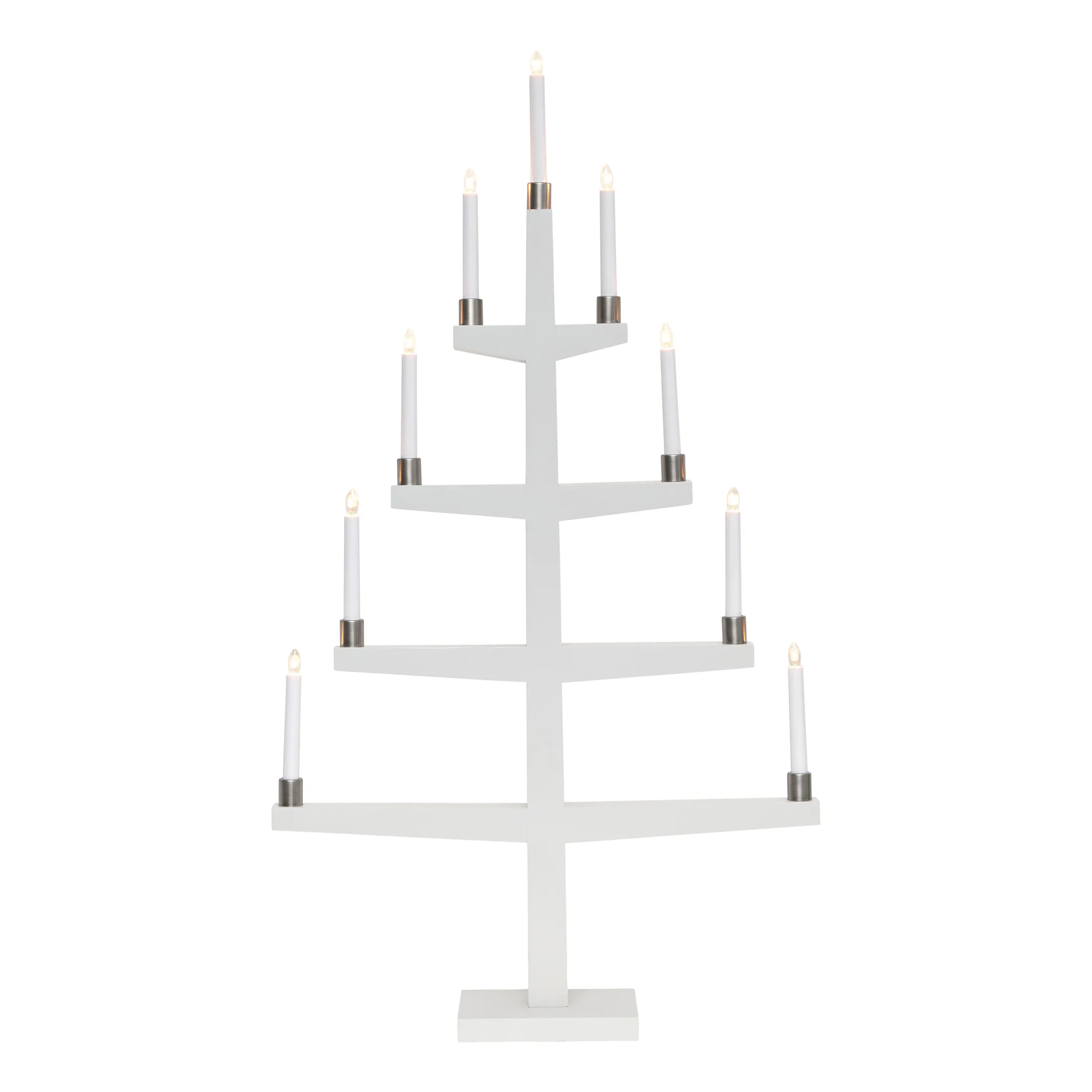 Adventsljusstake Star Trading Tall 110 cm Vit