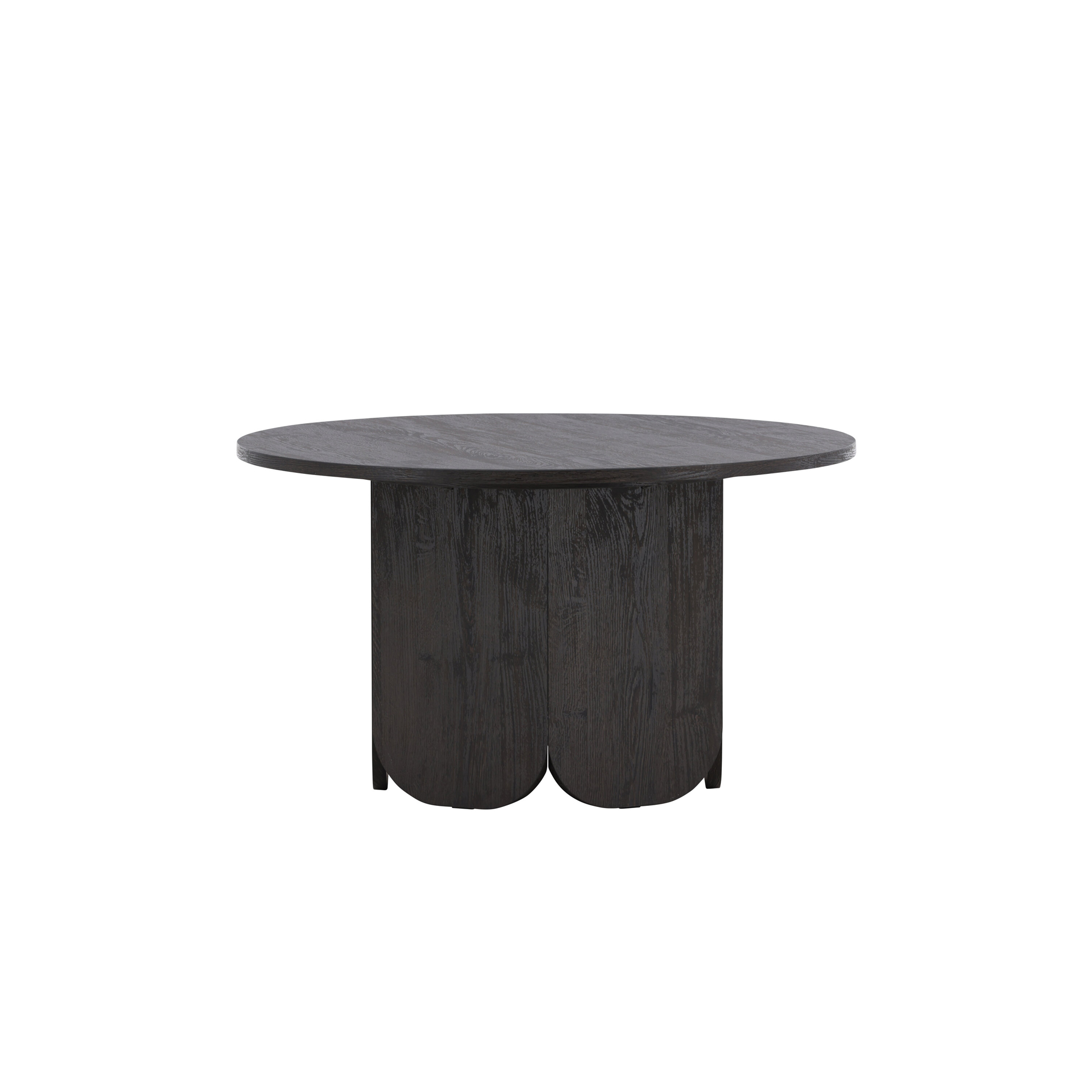 Tekla Sofa Table ø80x45 cm - MDF with Black 3D Paper Svart