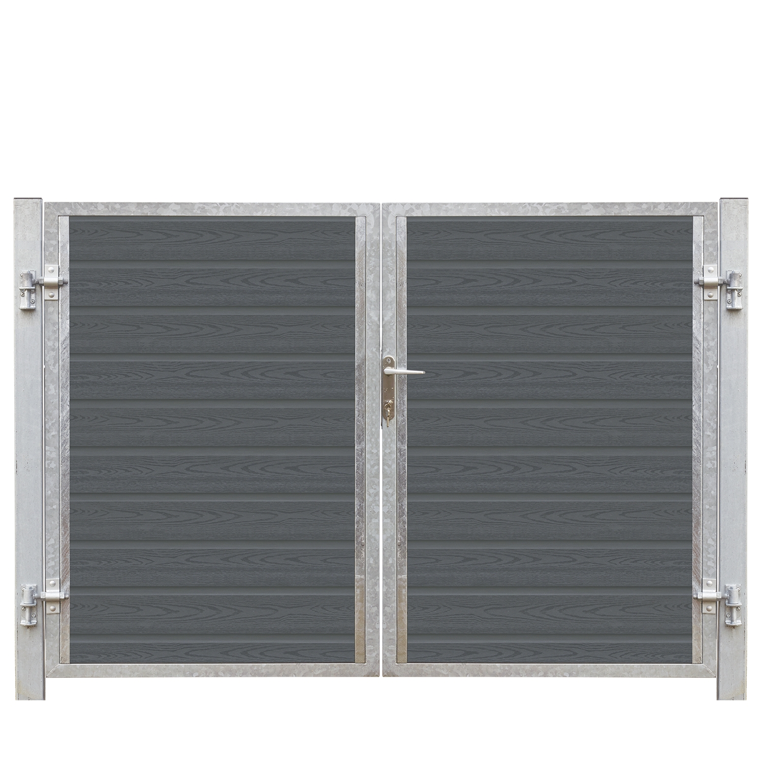 Artura Dubbelgrind Högervänd 197×135 cm + 16 cm stålstolpar