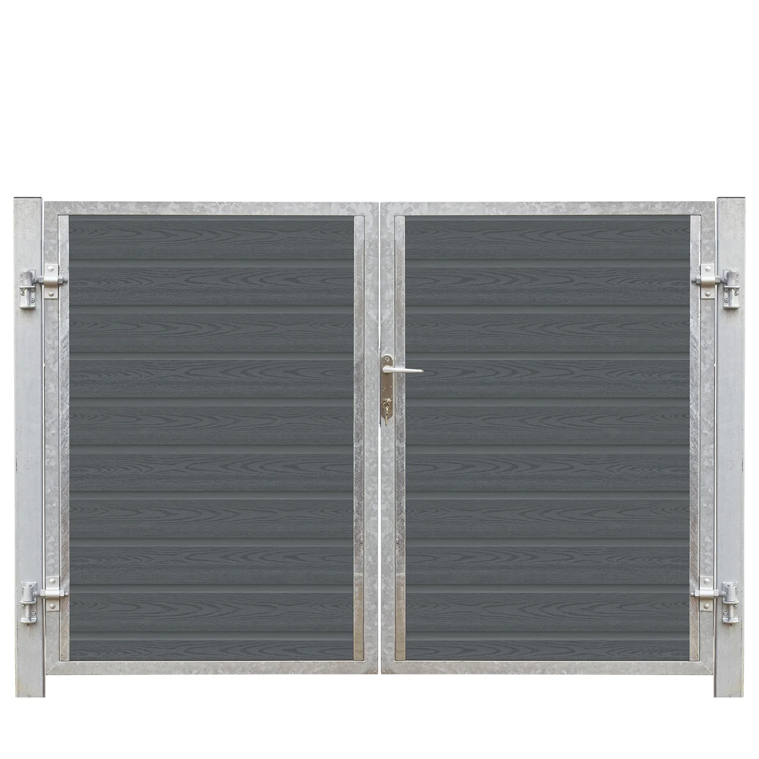 Artura Dubbelgrind Högervänd 197×135 cm + 16 cm stålstolpar