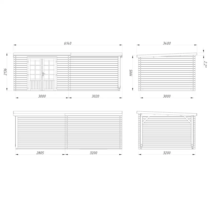 Stuga Palmako Ella 16,8 m2