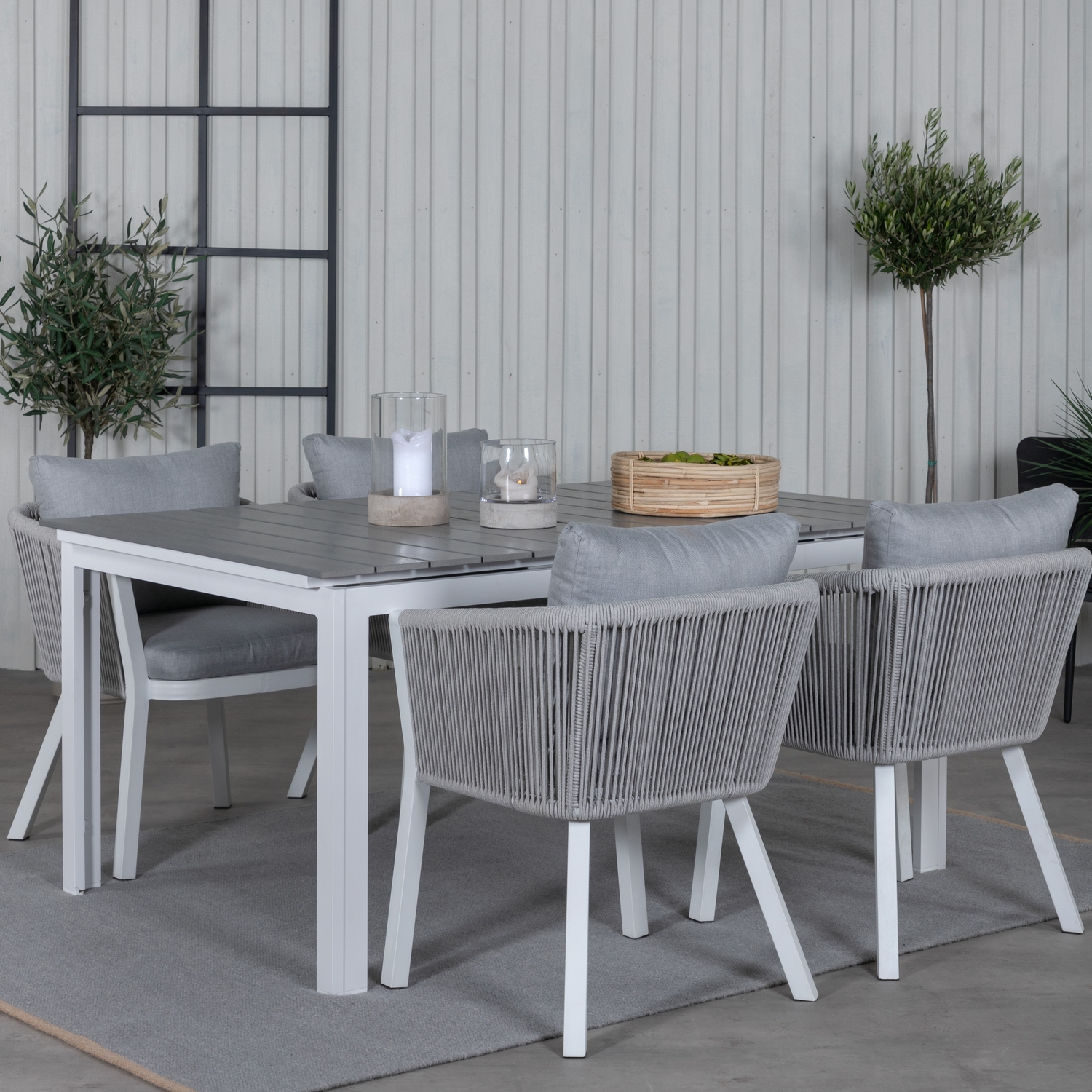 Matgrupp Venture Home Lova med 4 Virya Matstolar