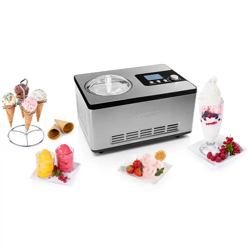 Glassmaskin Princess LCD Helautomatisk med Inbyggd Kompressor 2L