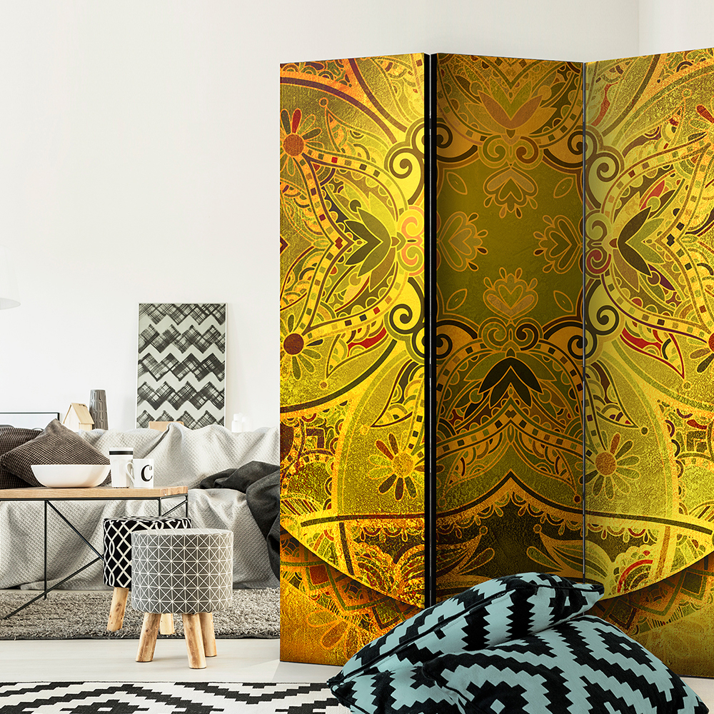 Rumsavdelare Arkiio Mandala: Golden Power 135x172 cm