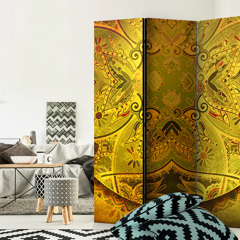 Rumsavdelare Arkiio Mandala: Golden Power 135x172 cm