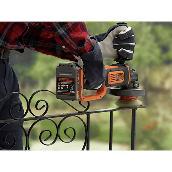 Vinkelslip Black & Decker BCG720N 18V Utan Batteri
