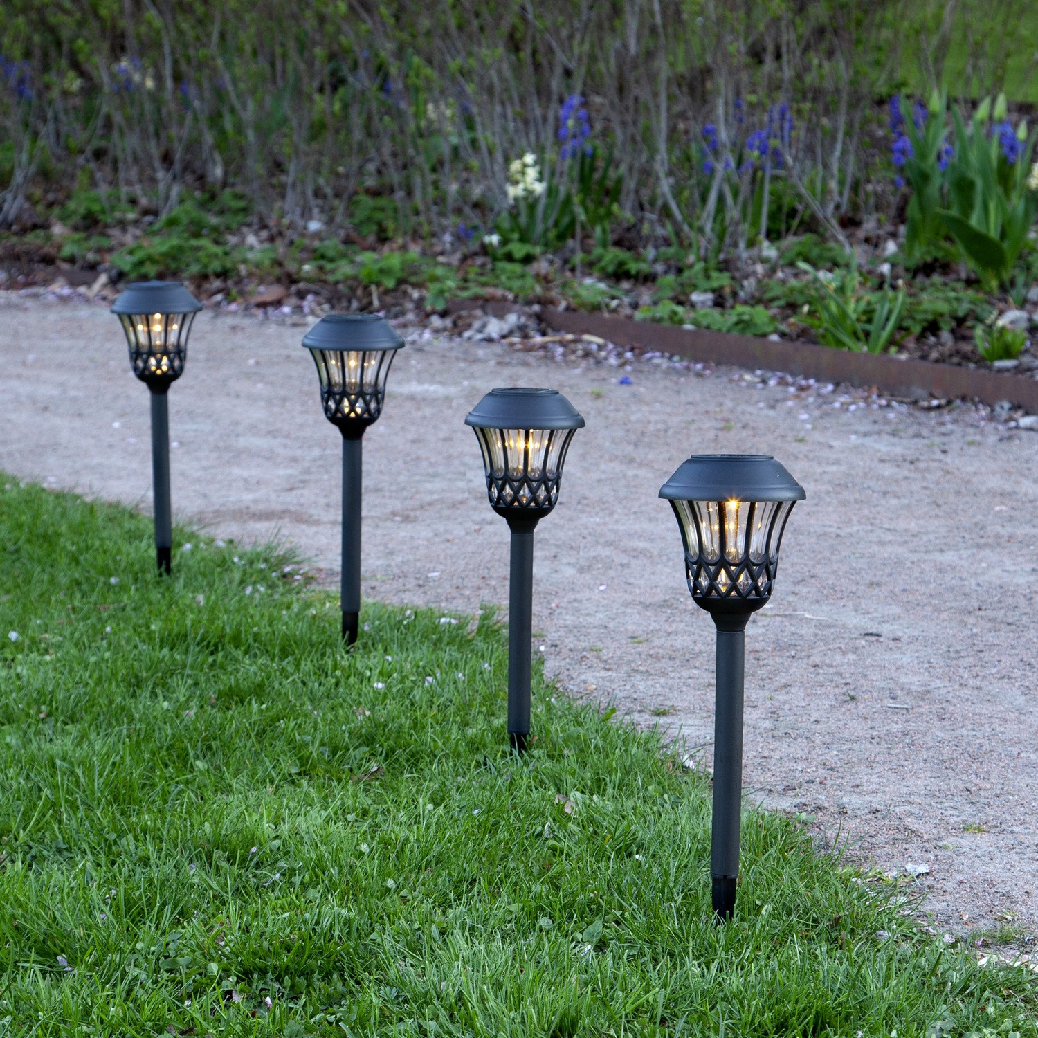 SolcellsPollare Star Trading 4pLaceGångBel