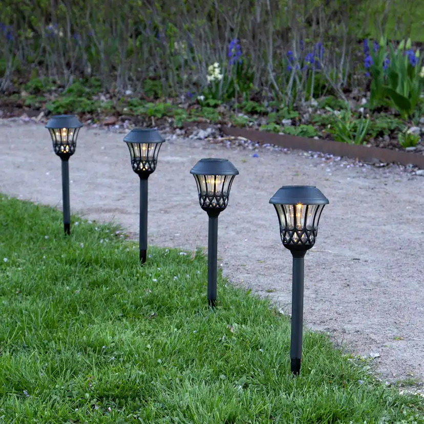 SolcellsPollare Star Trading 4pLaceGångBel