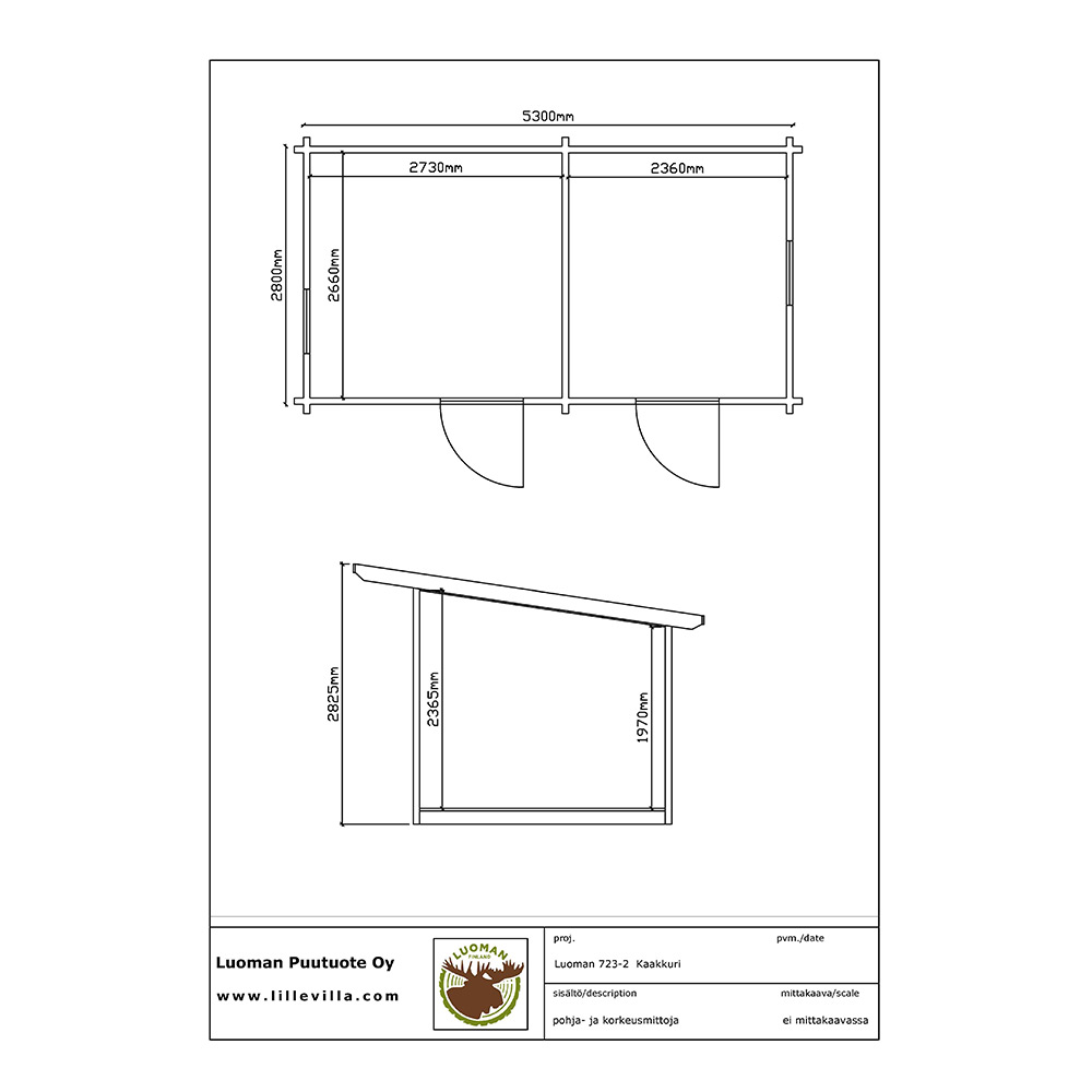 Stuga Luoman Lillevilla Kaakkuri 14,84 m2