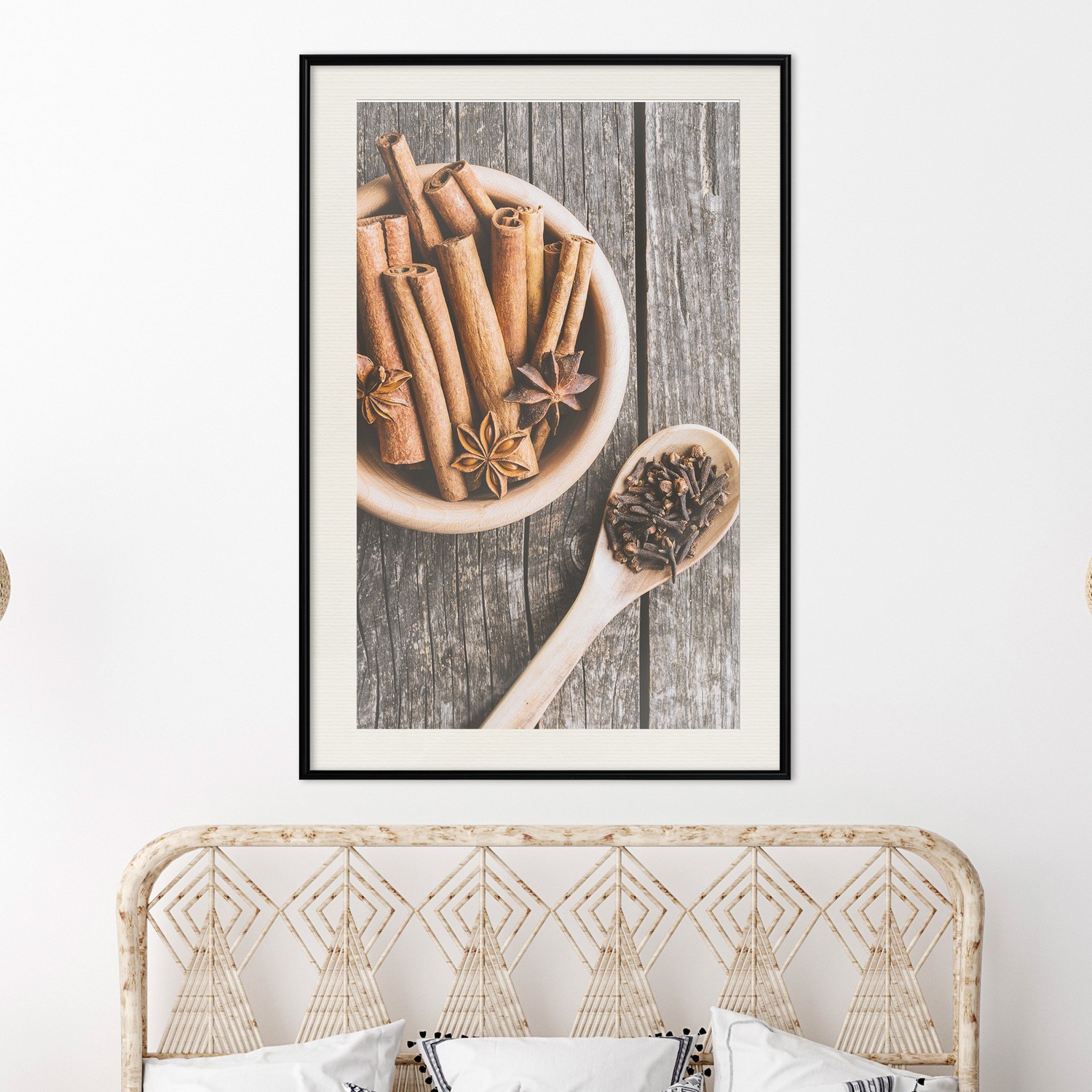 Affisch - Smell of Spices [Poster] 40x60 Svart ram med passepartout, 40x60 cm