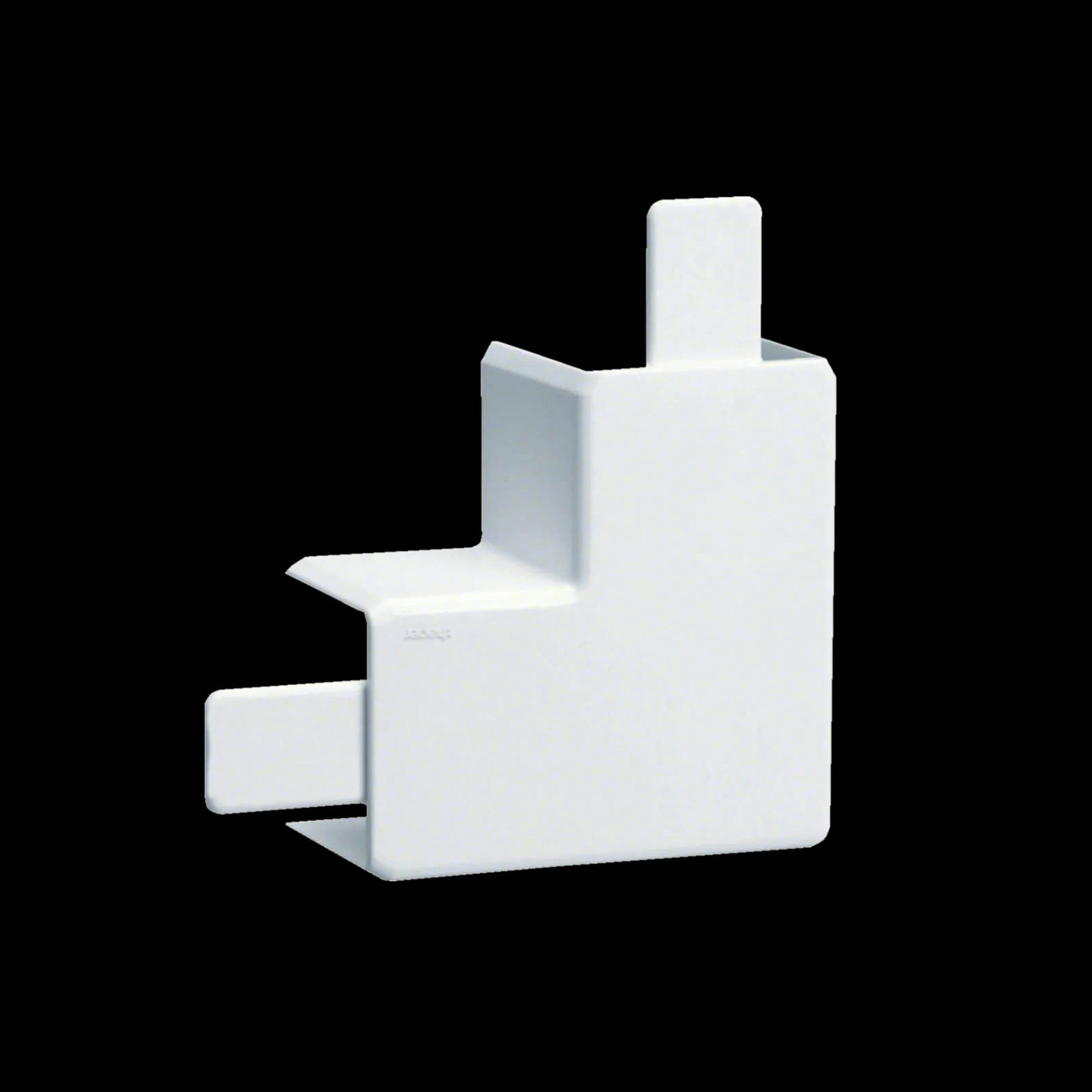 L-Vinkel till Matarkanal Hager LF/LFH 40 x 40 mm PVC Halogenfri Vit RAL 9016