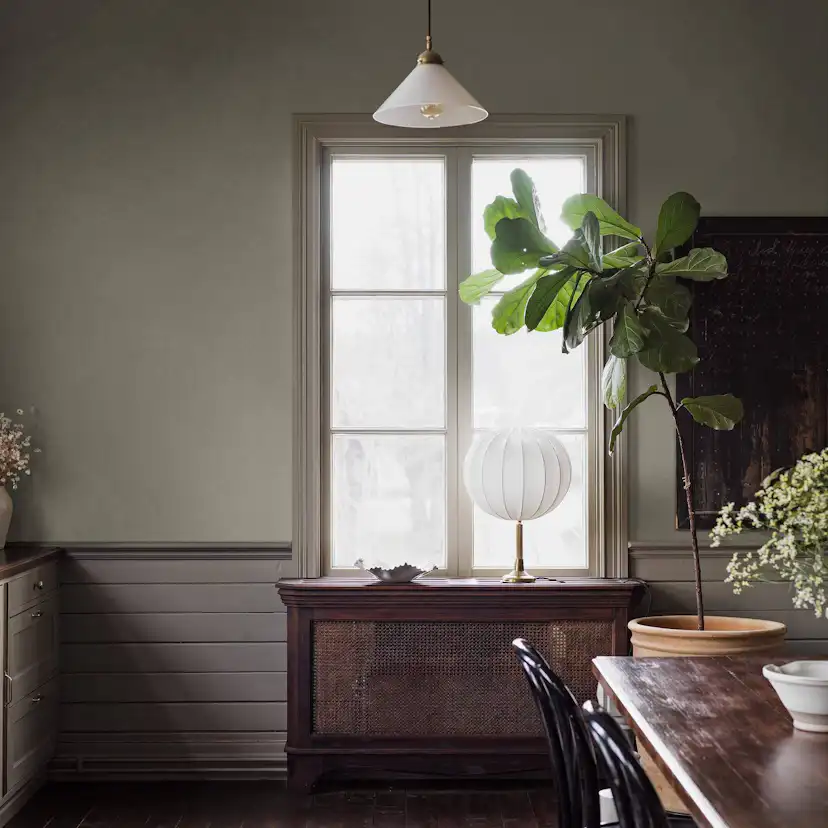Tapet Boråstapeter Canvas Olive 6130