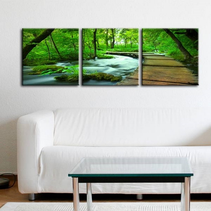 Tavla Arkiio Forest Broadwalk Triptych 120x40