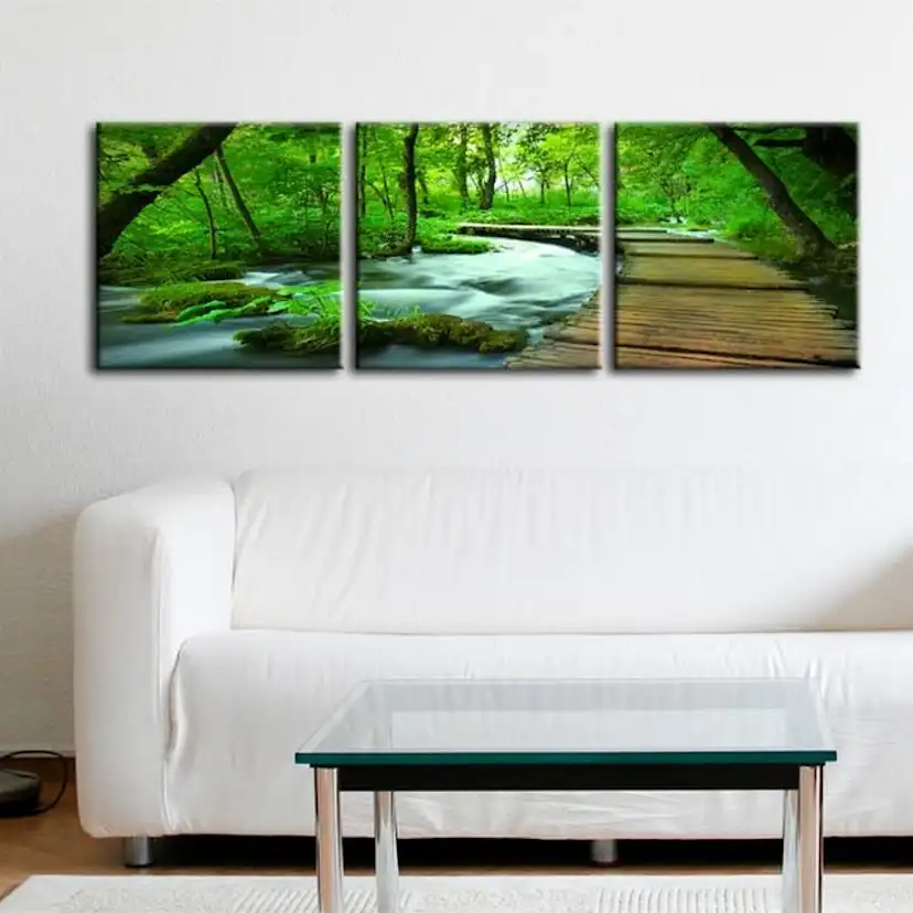 Tavla Arkiio Forest Broadwalk Triptych 120x40