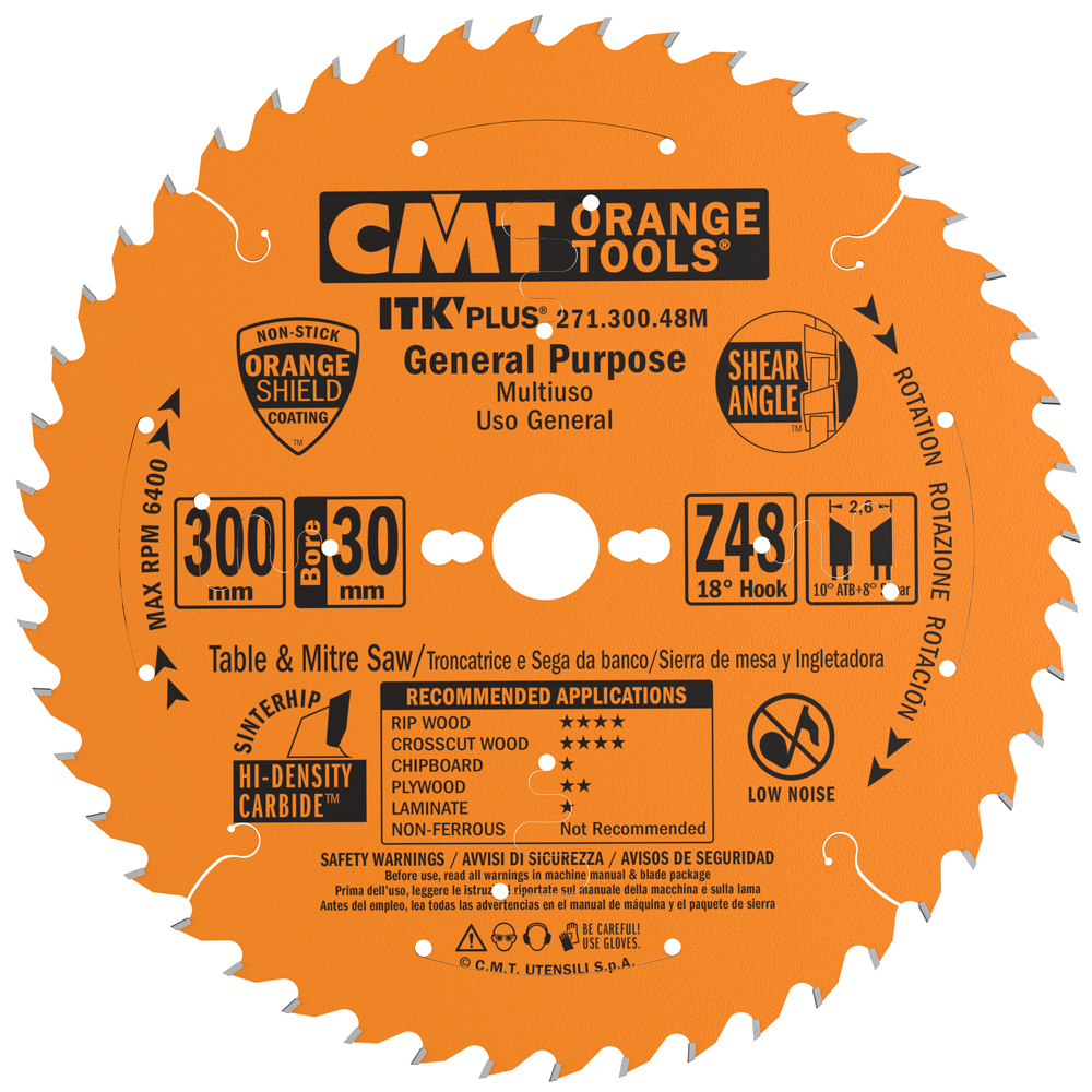 Sågklinga CMT Orange Tools ITK-Plus klyv/kap