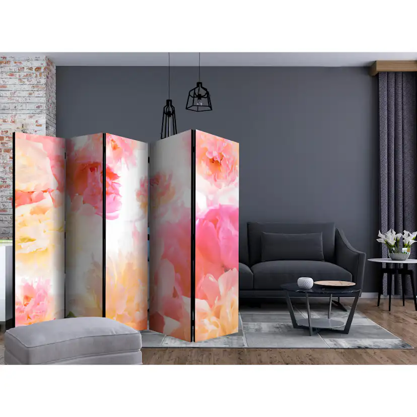 Rumsavdelare Arkiio Pastel Peonies II 225x172 cm