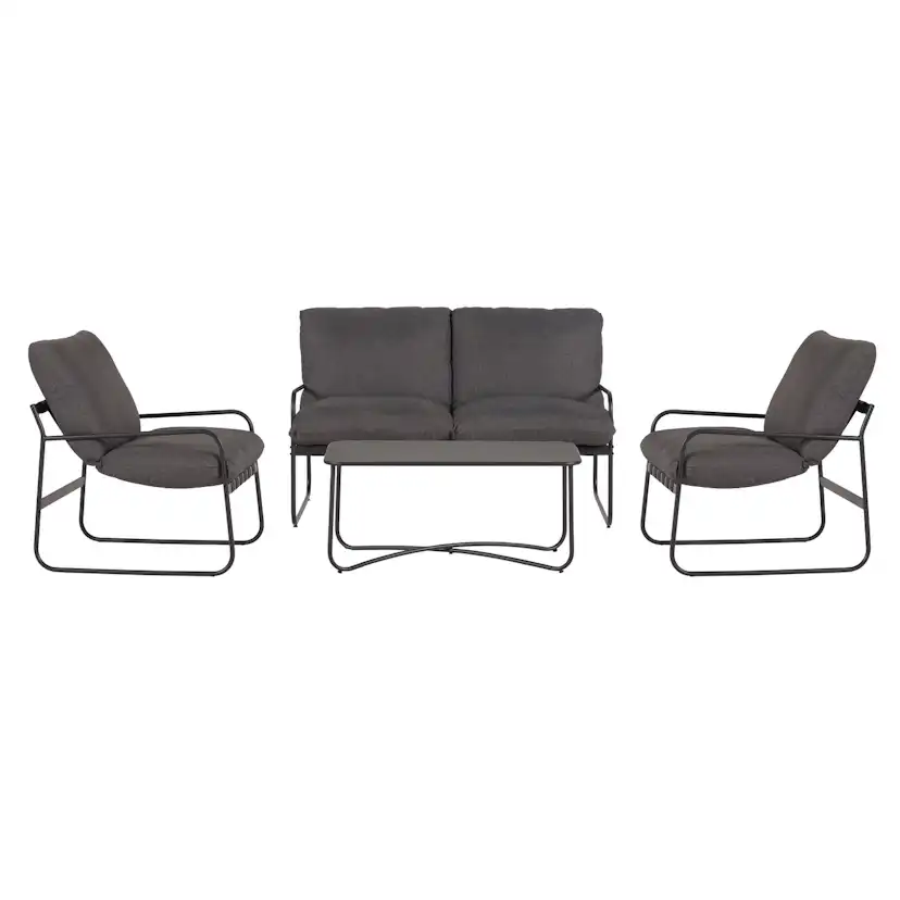 Loungegrupp ENVY DESIGN Theodor Trädgårdsgrupp i Aluminium med Dynor