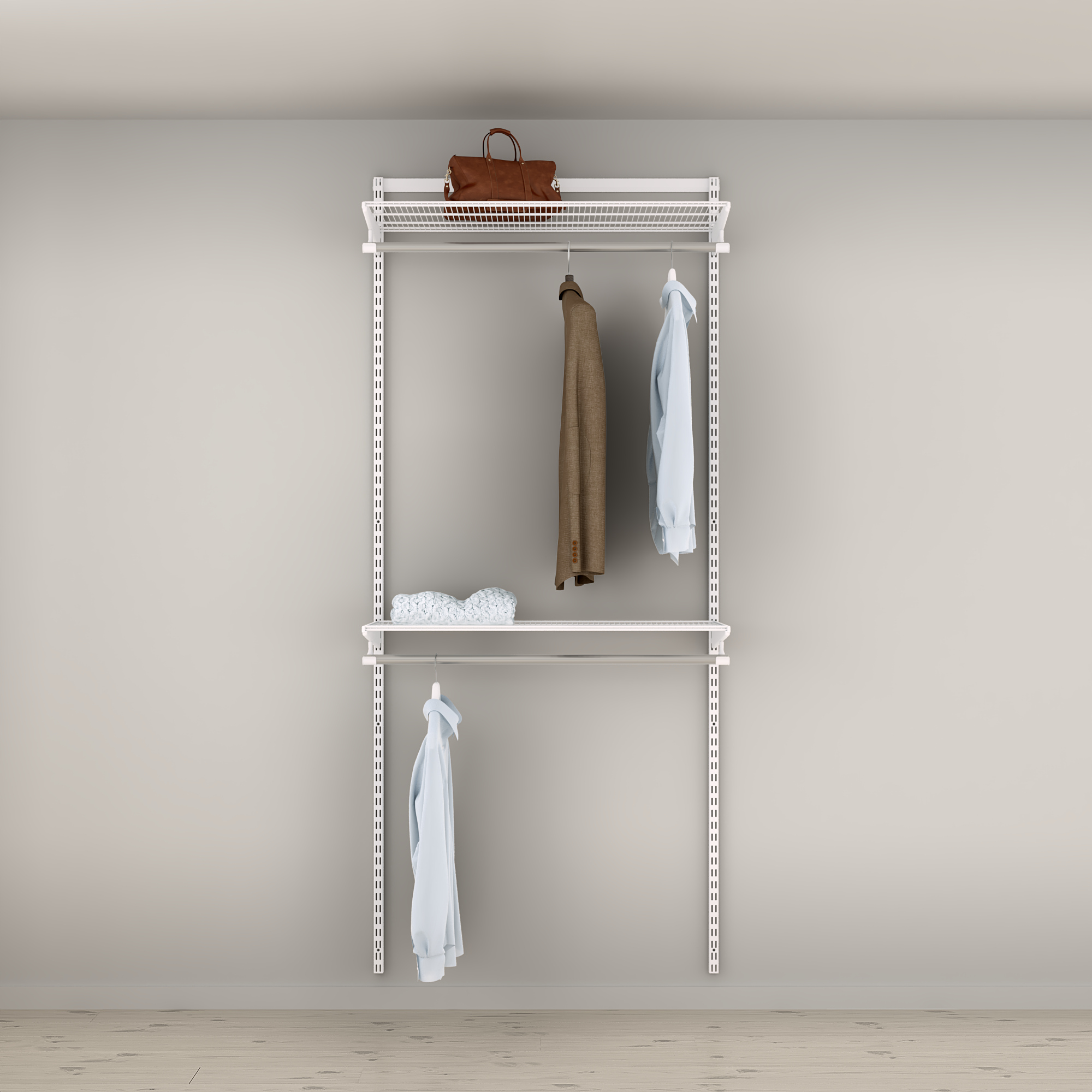 Garderobslösning Elfa Ready Solution Classic 3 94 cm Vit