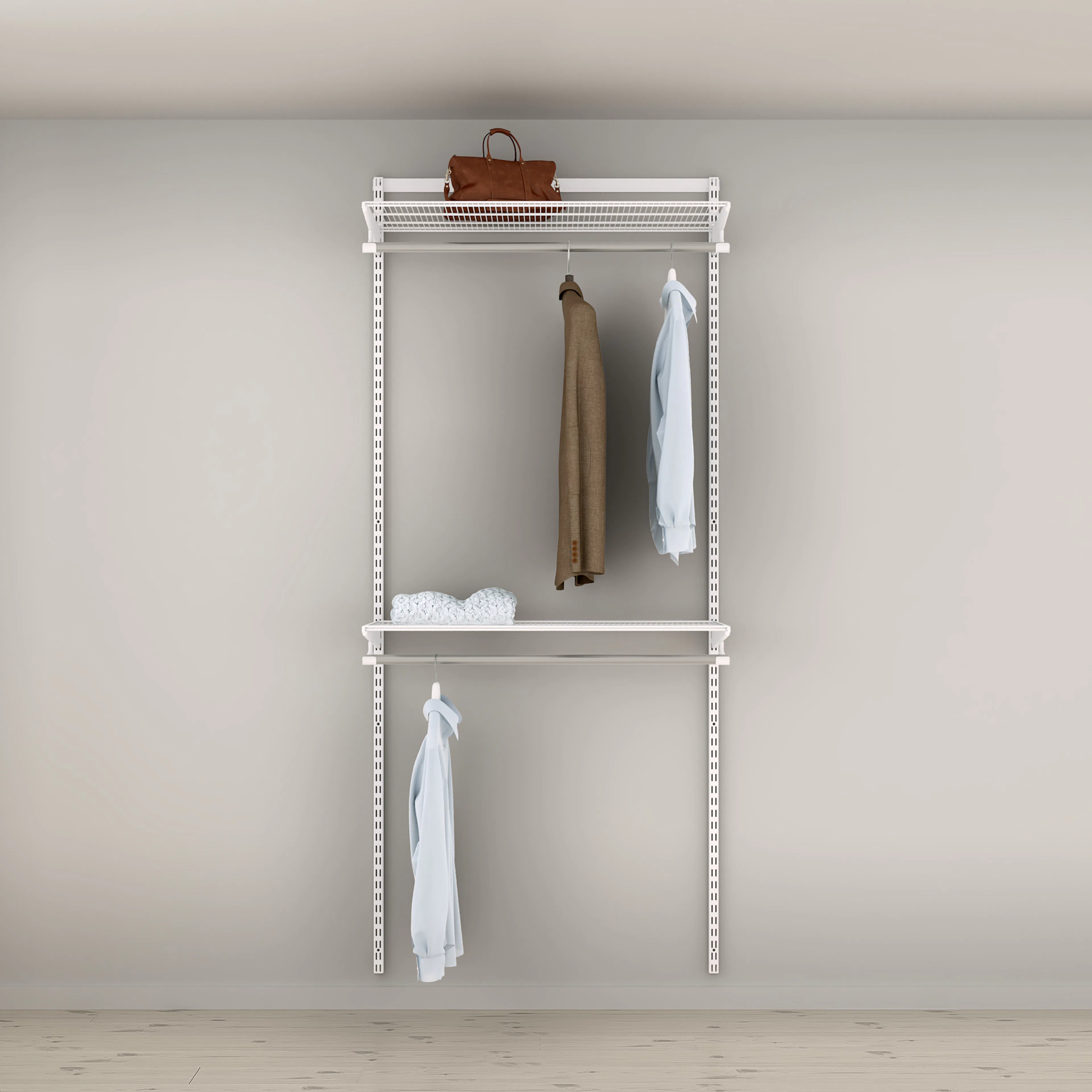 Garderobslösning Elfa Ready Solution Classic 3 94 cm Vit