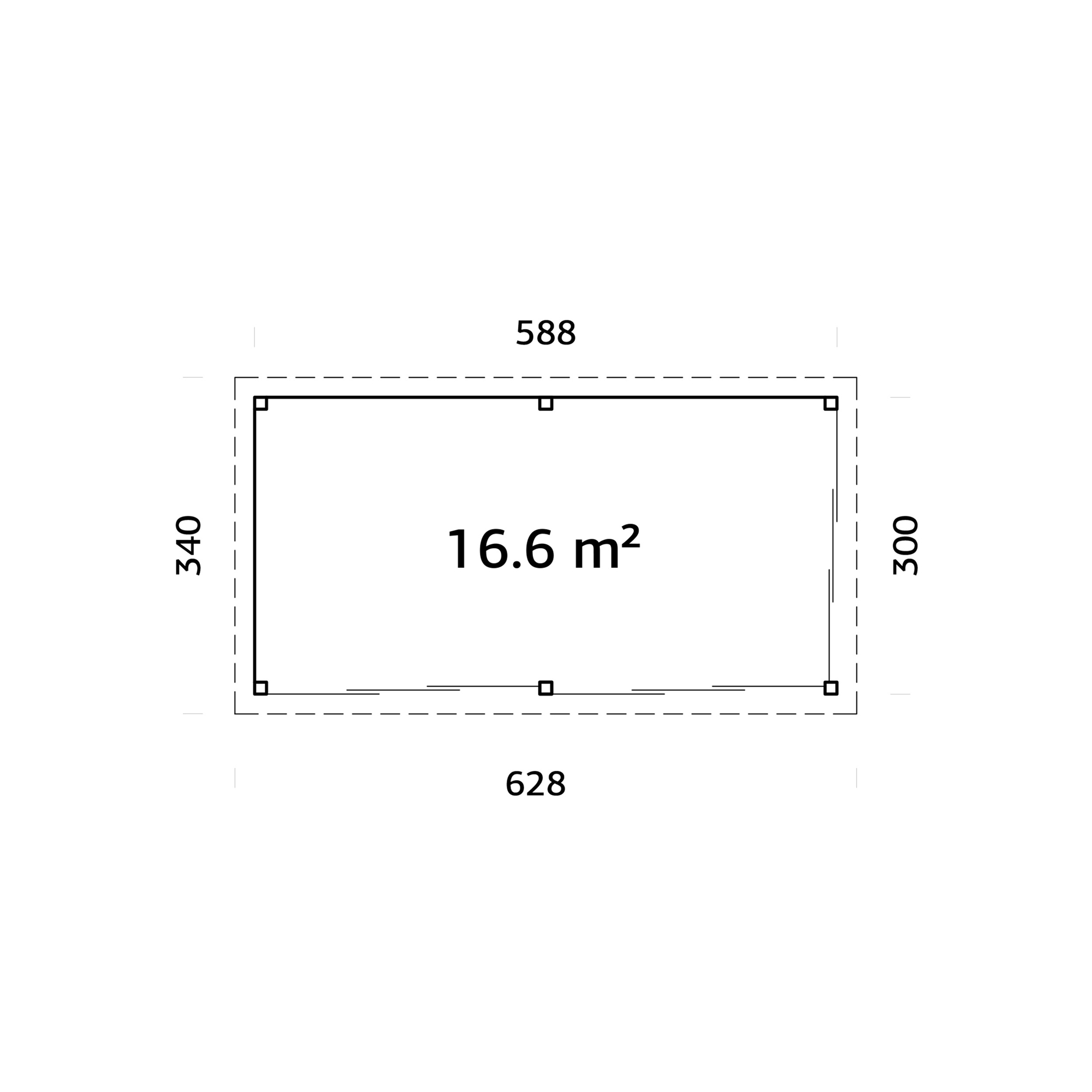 Uterum Palmako Lenna 16,6 m2 Set 702 Slide Plus