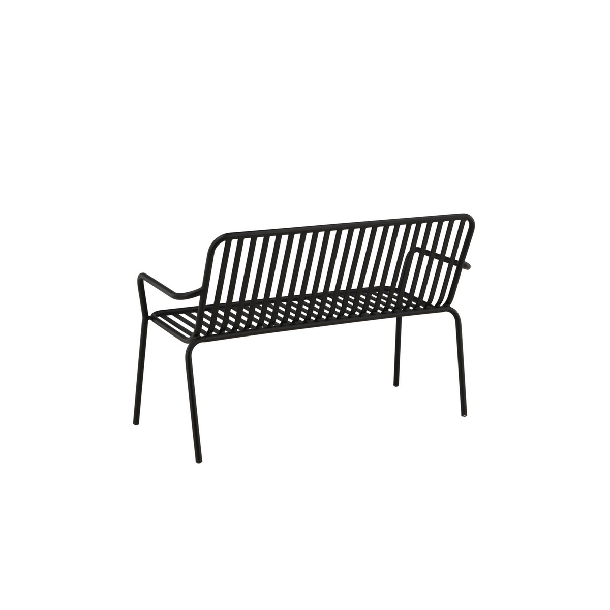 Peking Bench/sofa Aluminium - Black / Svart