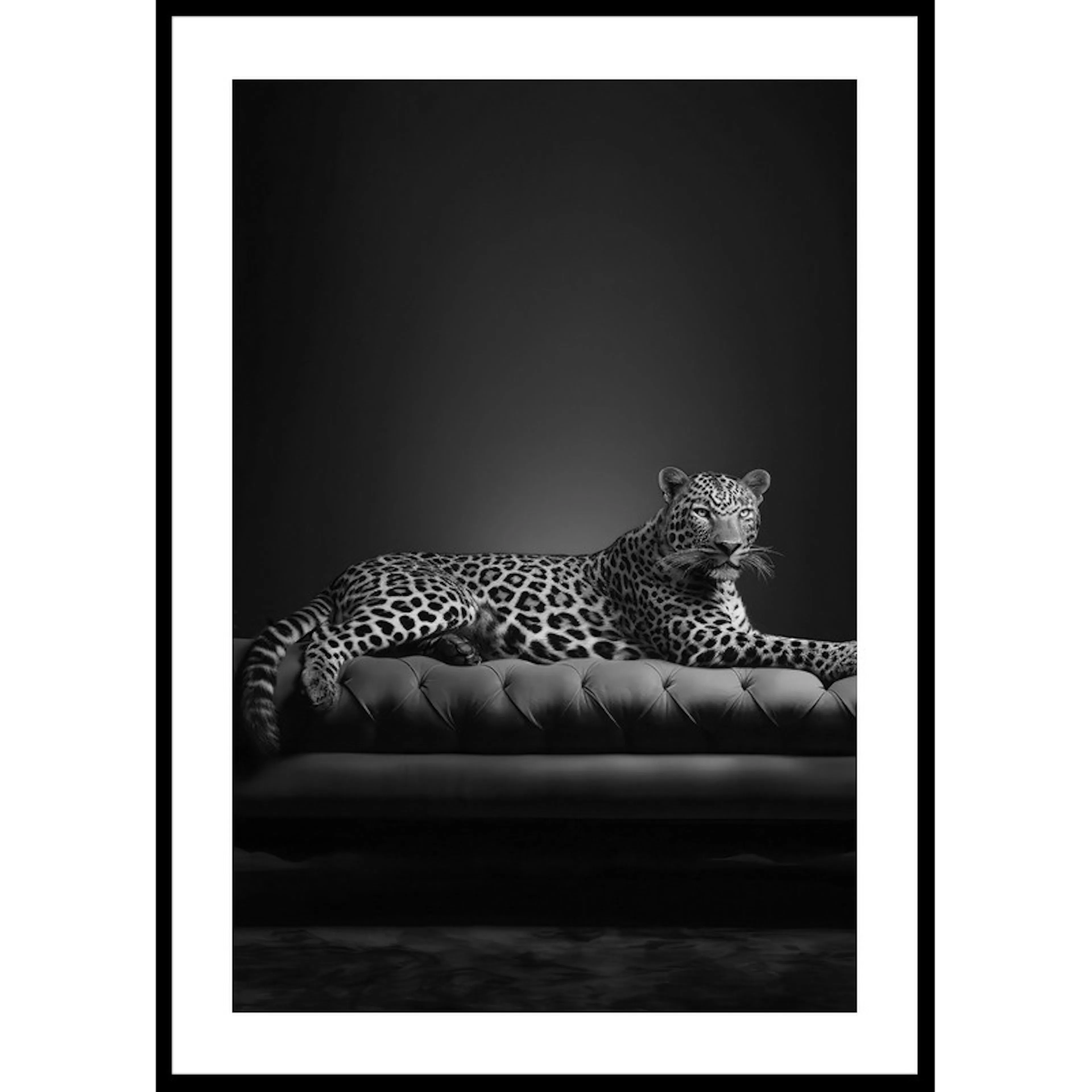 The Pet Leopard B&W 50x70 50x70 cm