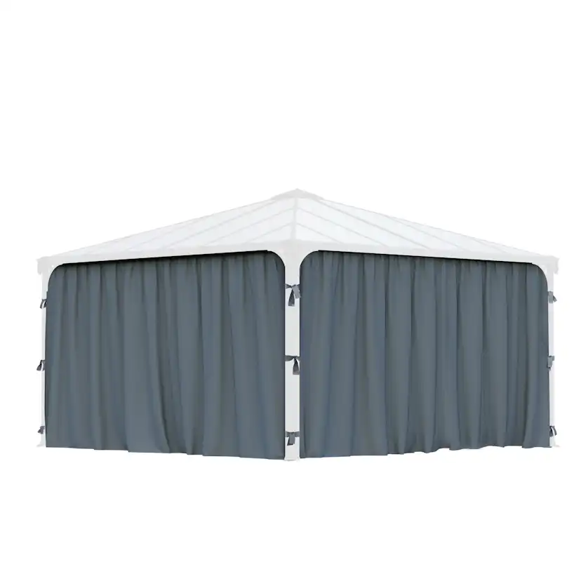 Gardinset Canopia by Palram Grå Till Palermo Paviljong 4,3 x 4,3 m