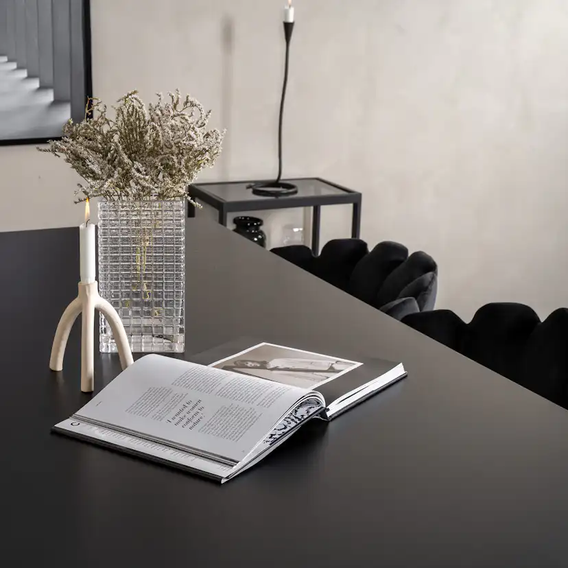 Palace Matbord - Svart / Svart - 240*100*H75+Limhamn - Chair Svart