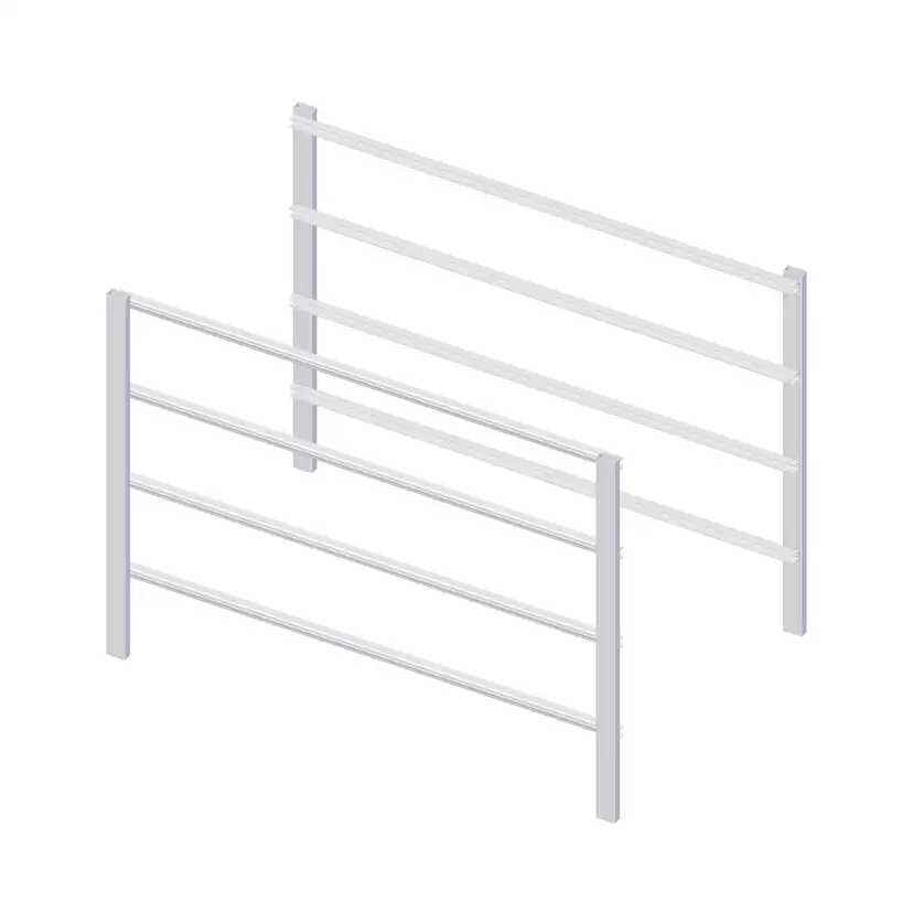 Stativgavelpar vit 4-skenig Vit, 405 mm, 4-Skenig