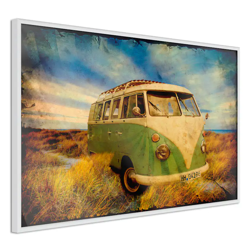 Poster Artgeist Affisch Retro Bus