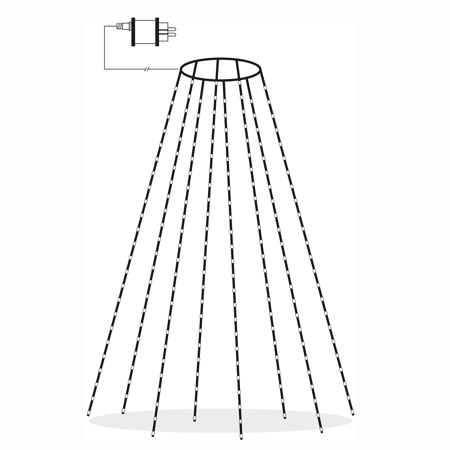 Julgransslinga Star Trading Dew Drop Micro