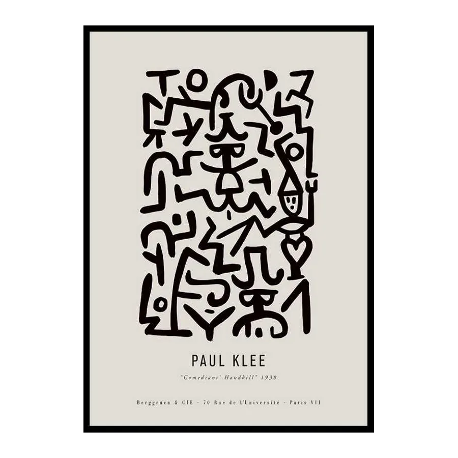Poster Gallerix Paul Klee Comedians