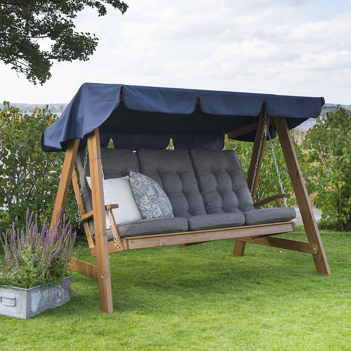 HAMMOCKTAK POLY/PU BLÅTT Blå