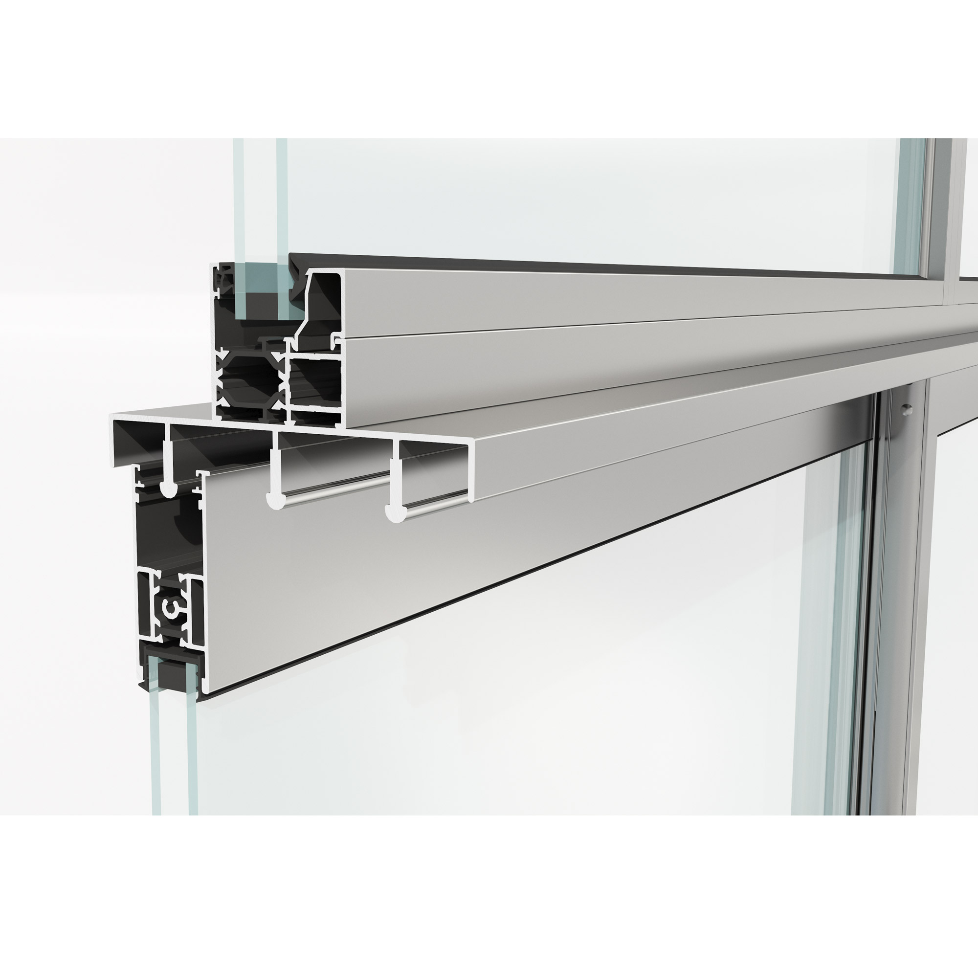 Skjutdörr med Överljus Landskap Robust Året Runt 2-del