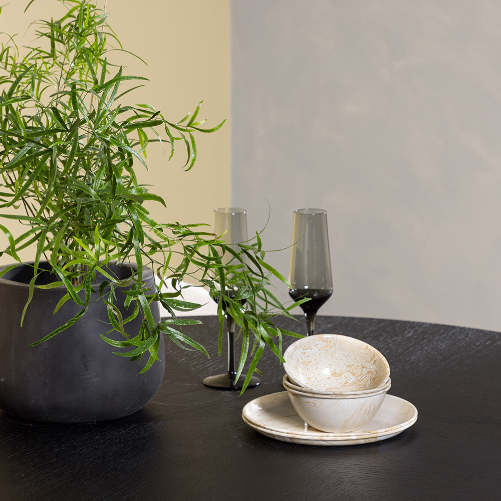 Matgrupp Venture Home Copenhagen Ø 115 cm med 4 Chico Stolar