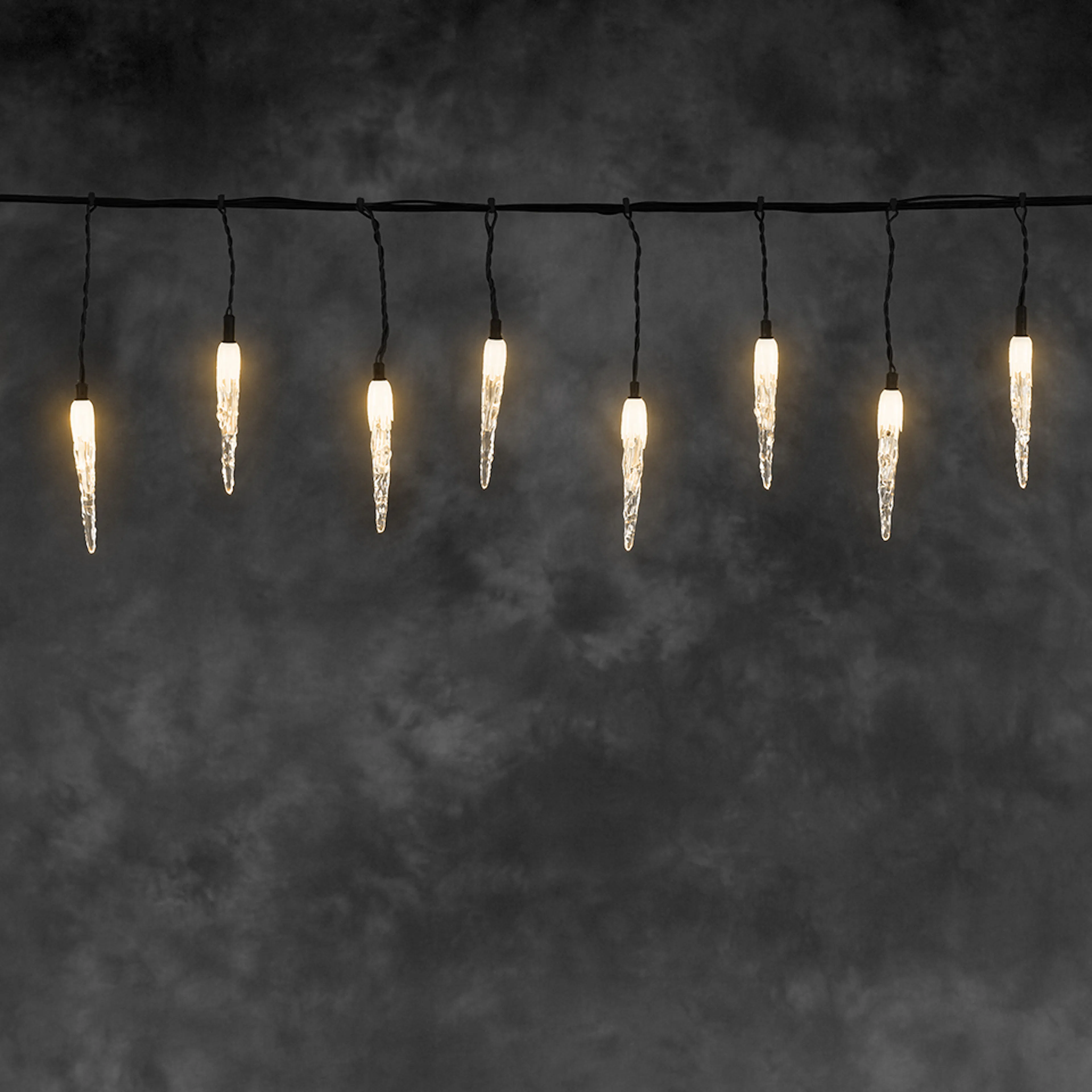 Dekorationsbelysning Gnosjö Konstsmide Istappslinga 50 st Amber