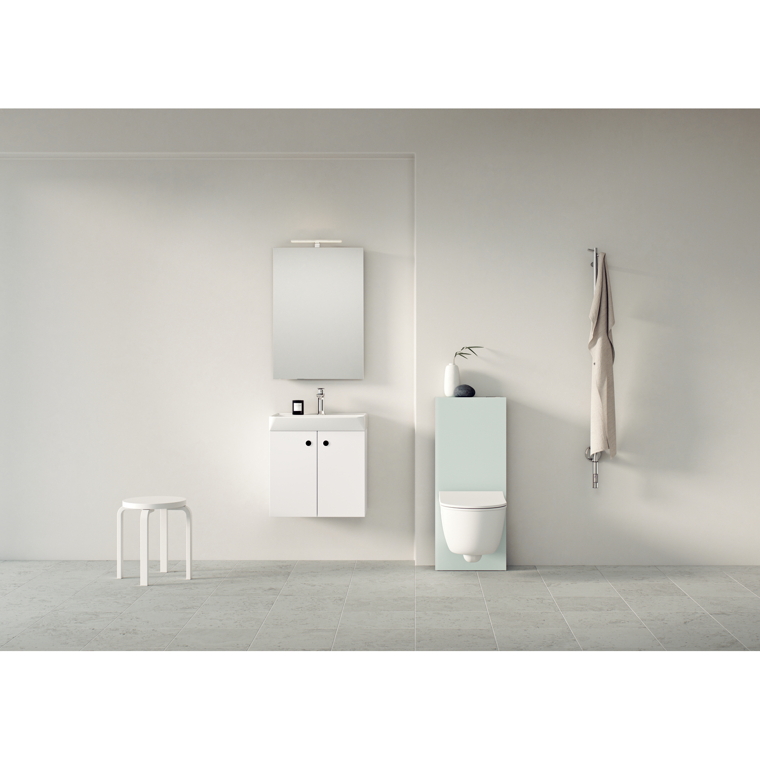 WC-Fixtur Svedbergs Glasbox 120 mm