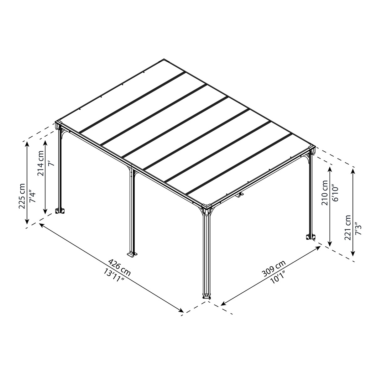 Paviljong Canopia By Palram Milano 4300