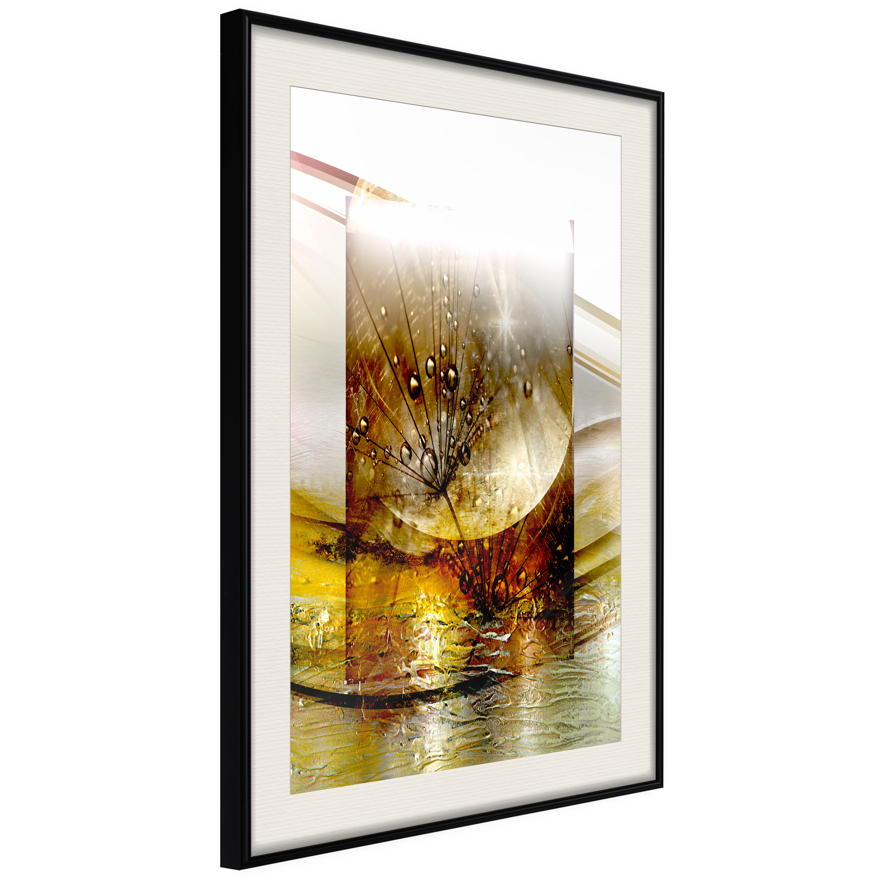 Affisch - Thought [Poster] 20x30 Svart ram med passepartout, 20x30 cm