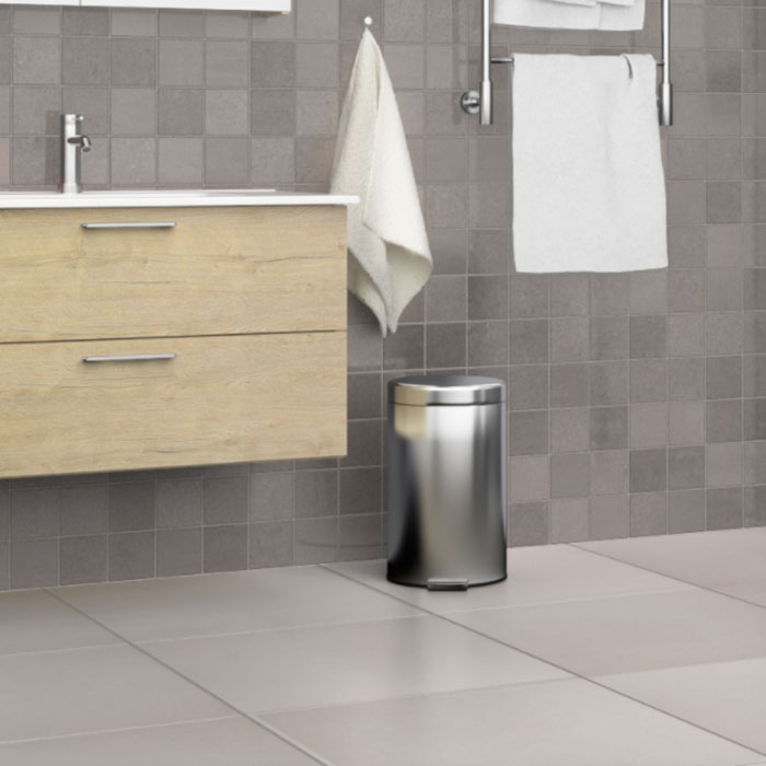 Klinker Arredo Fojs Collection Steel Glossy Grå 9,8x9,8 cm